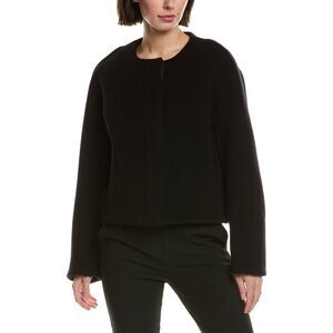 Proenza Schouler Womens Mona Wool-Blend Jacket, Black